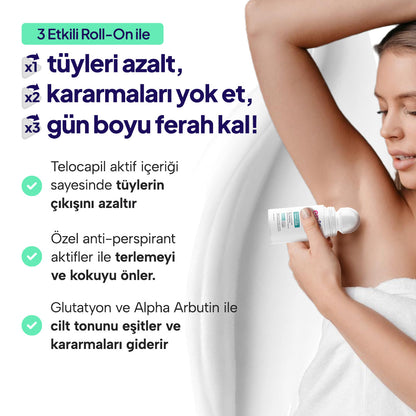 Epify 3 Etkili Koltuk Altı Unisex Roll-On